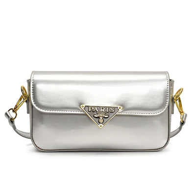 Beautiful High-End Crossbody Handbag for Women Featuring Minimalist Leather Solid Color Trendy Design and Logo