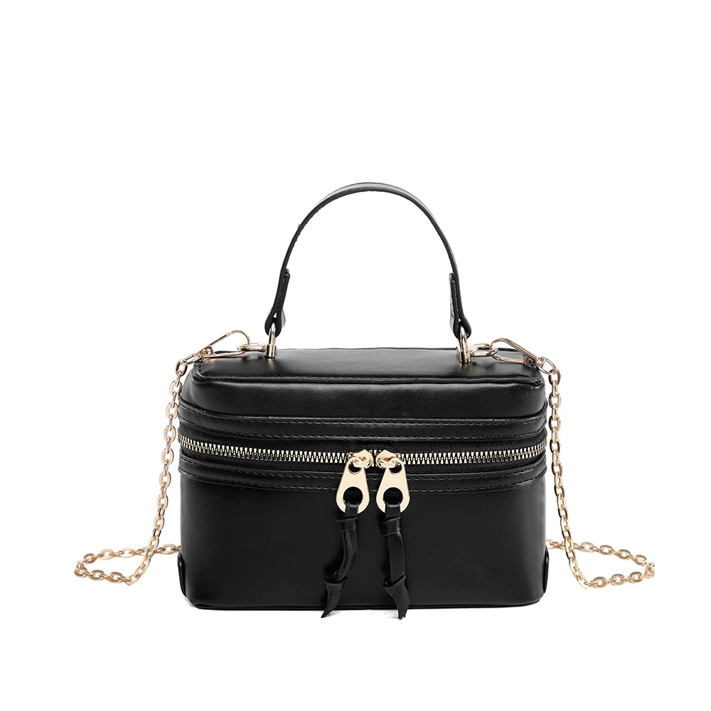 Women's PU handbag versatile fashion small bag shoulder crossbody box bag