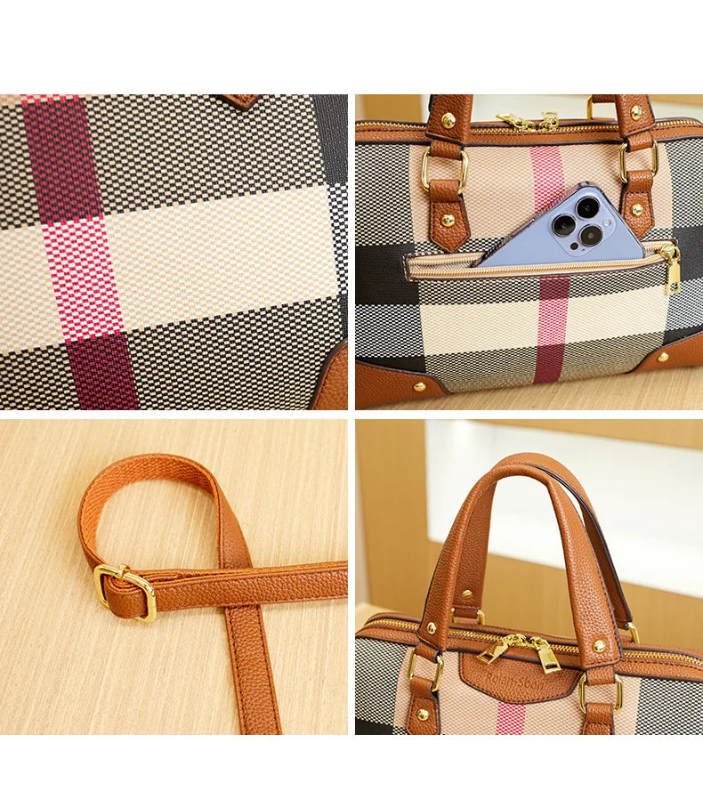 Women's Bag Tote Bag Light Luxury Shoulder Bag Large Capacity Handbag Casual Fashion Versatile Commuter Large Bag Brand Niche High-End 2025 New Handbag Casual Bag