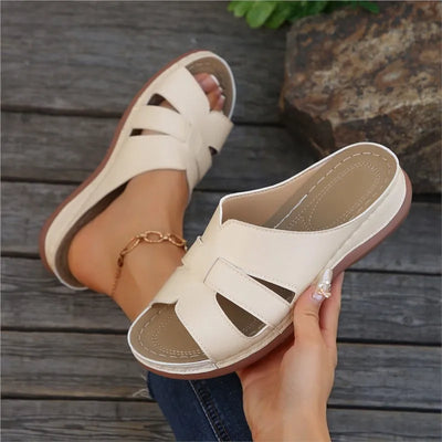 Women Shoes Sandals Summer Non-Slip Women's Sandals Slip On Women's Shoes Wedge Sandals Woman Outdoor Female Slipper Footwear