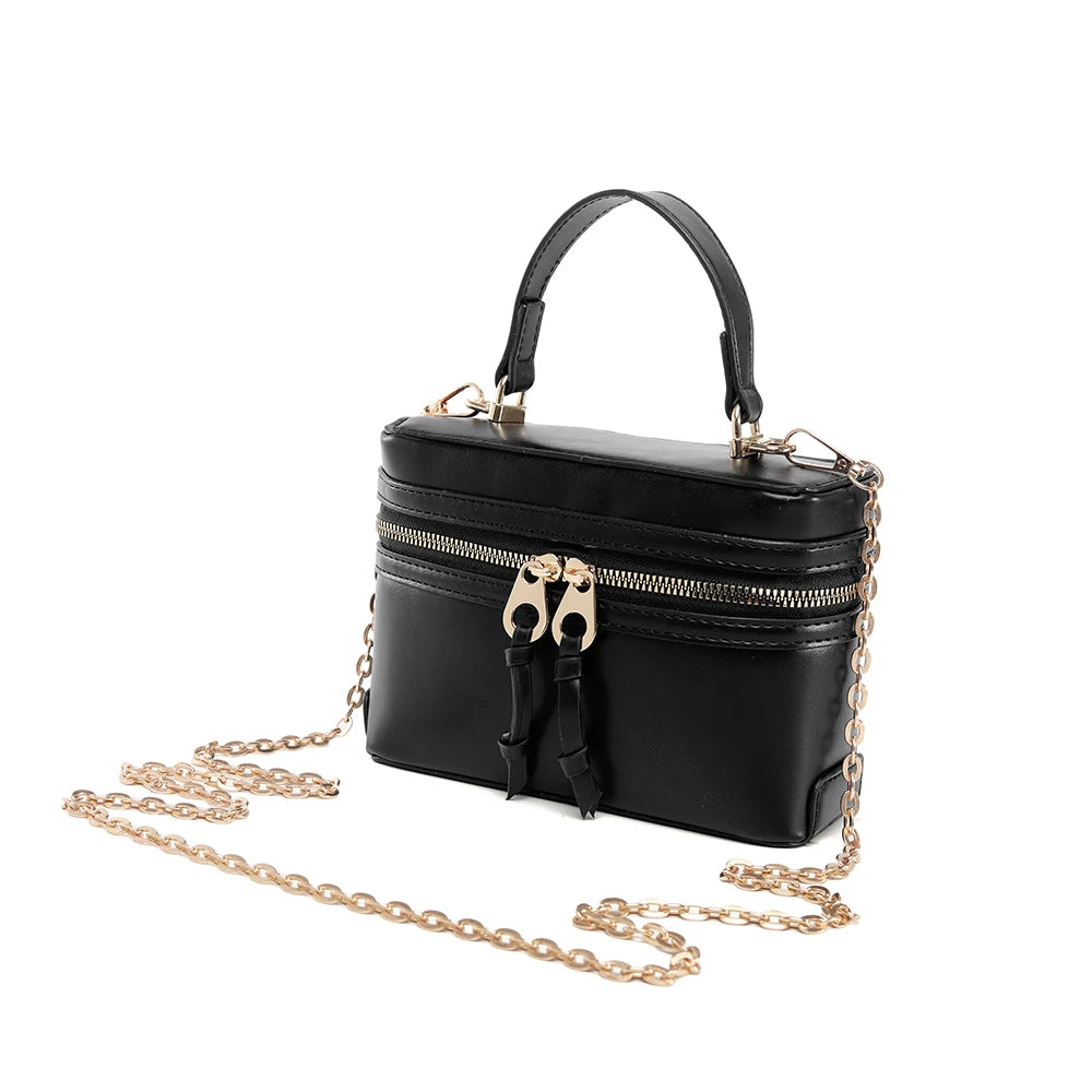 Women's PU handbag versatile fashion small bag shoulder crossbody box bag