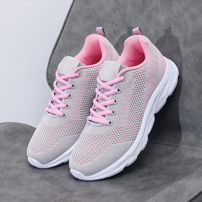 Women's Shoes Breathable Classic Fashionable Lightweight Anti Slip Walking Shoes Light Exercise Popular Trendy Sneakers Women