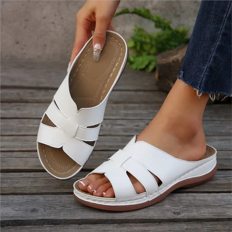 Women Shoes Sandals Summer Non-Slip Women's Sandals Slip On Women's Shoes Wedge Sandals Woman Outdoor Female Slipper Footwear
