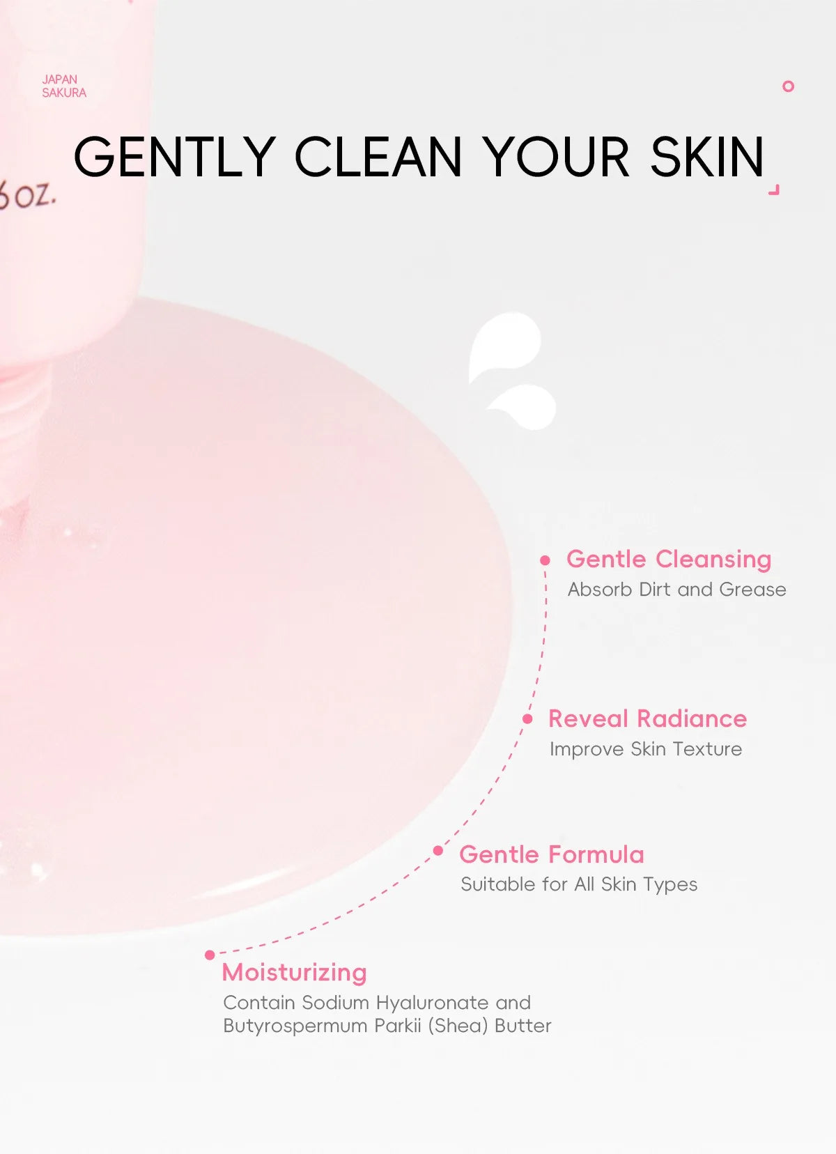 1/2count Japan Sakura Tear-Off Mask 50g Deep Cleansing Cosmetic Residues, Balance Skin Tone, Hydrate & Delicate Skin