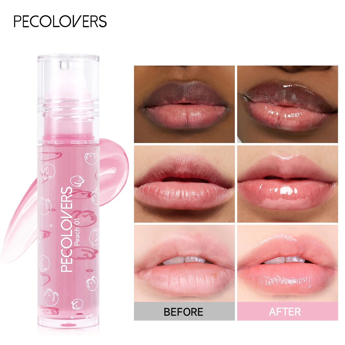 Moisturizing Hydrating & Nourishing Lip Balm,Fresh Fruit Flavor Lip Oil,Suitable for Daily Lip Care