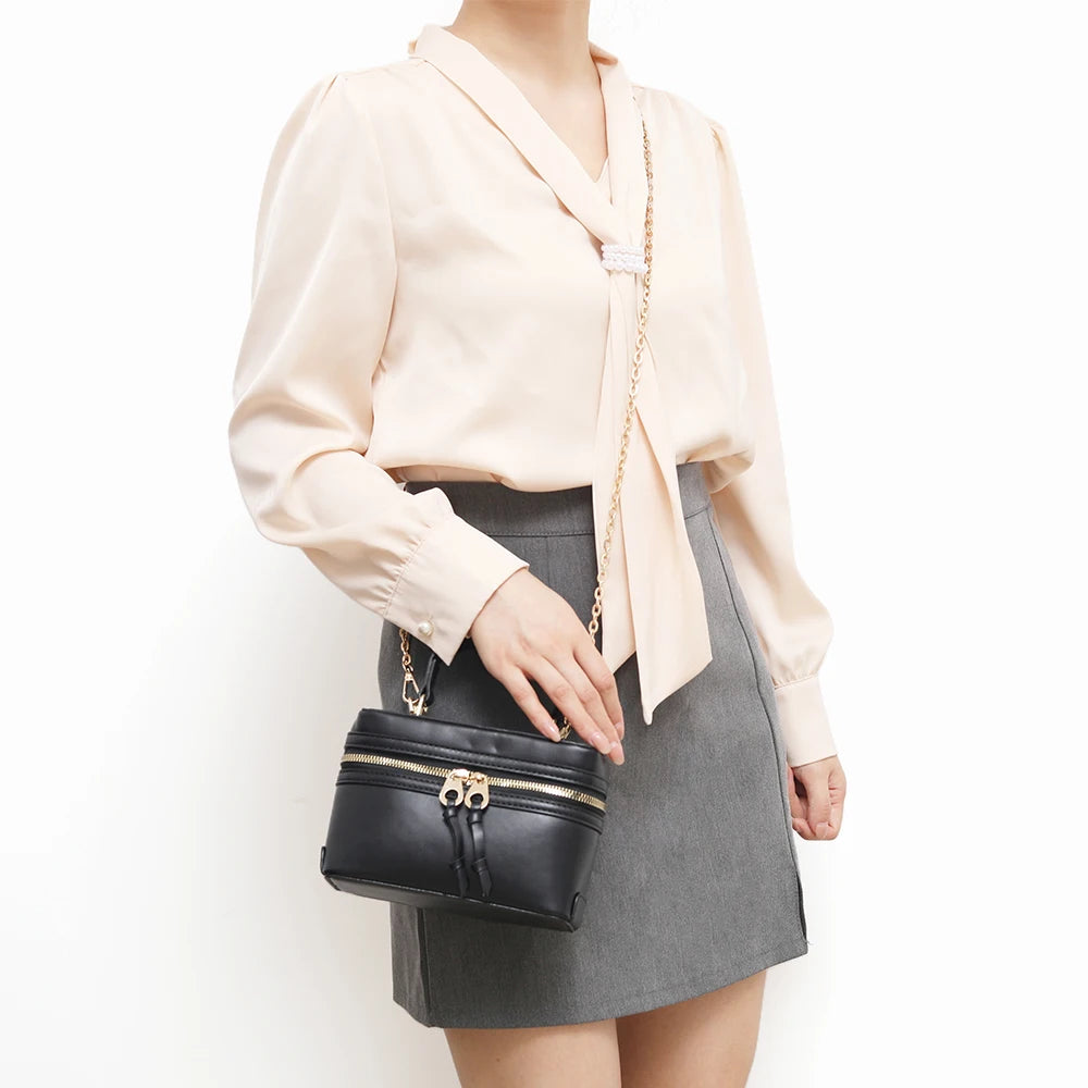 Women's PU handbag versatile fashion small bag shoulder crossbody box bag