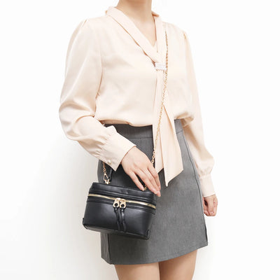 Women's PU handbag versatile fashion small bag shoulder crossbody box bag