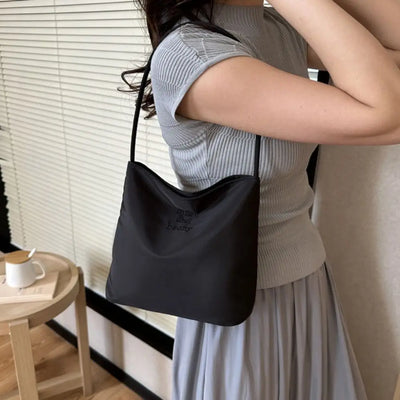 Women's High Capacity Handbag Underarm Handbag Shoulder Bag Embroidered Letters Underarm Bag Handbags Tote Bags