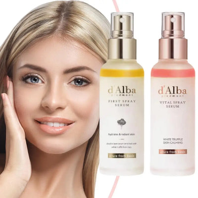 D'Alba White Truffle Aromatic Spray Serum Initial Mist Face Moisturizer Light-weight Soothing PA++++ SPF50+ Sunscreen Skin Care