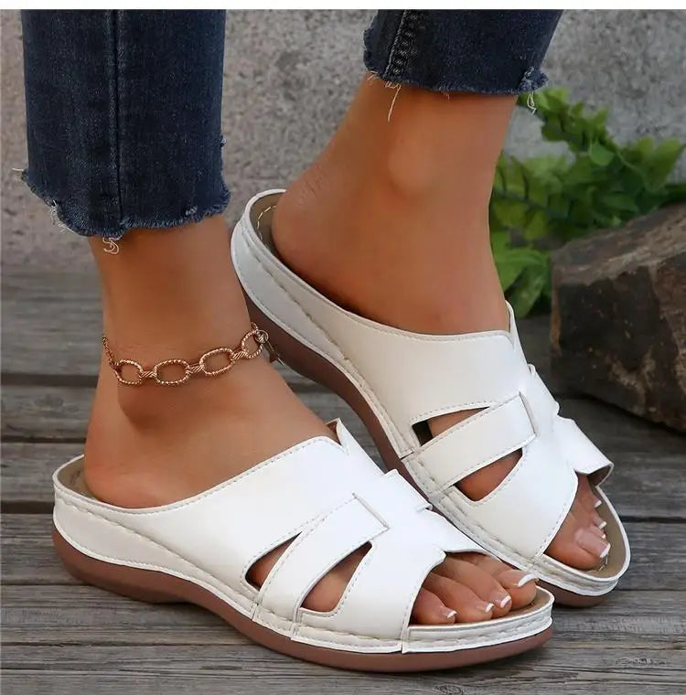 Women Shoes Sandals Summer Non-Slip Women's Sandals Slip On Women's Shoes Wedge Sandals Woman Outdoor Female Slipper Footwear