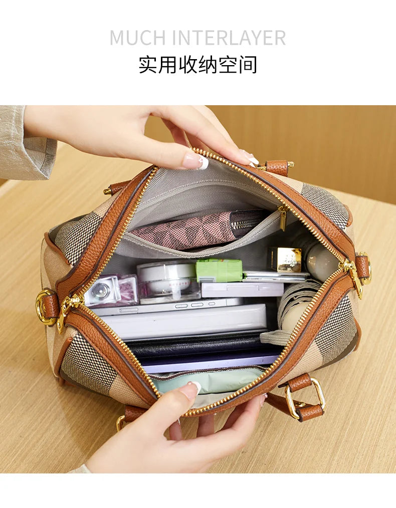 Women's Bag Tote Bag Light Luxury Shoulder Bag Large Capacity Handbag Casual Fashion Versatile Commuter Large Bag Brand Niche High-End 2025 New Handbag Casual Bag