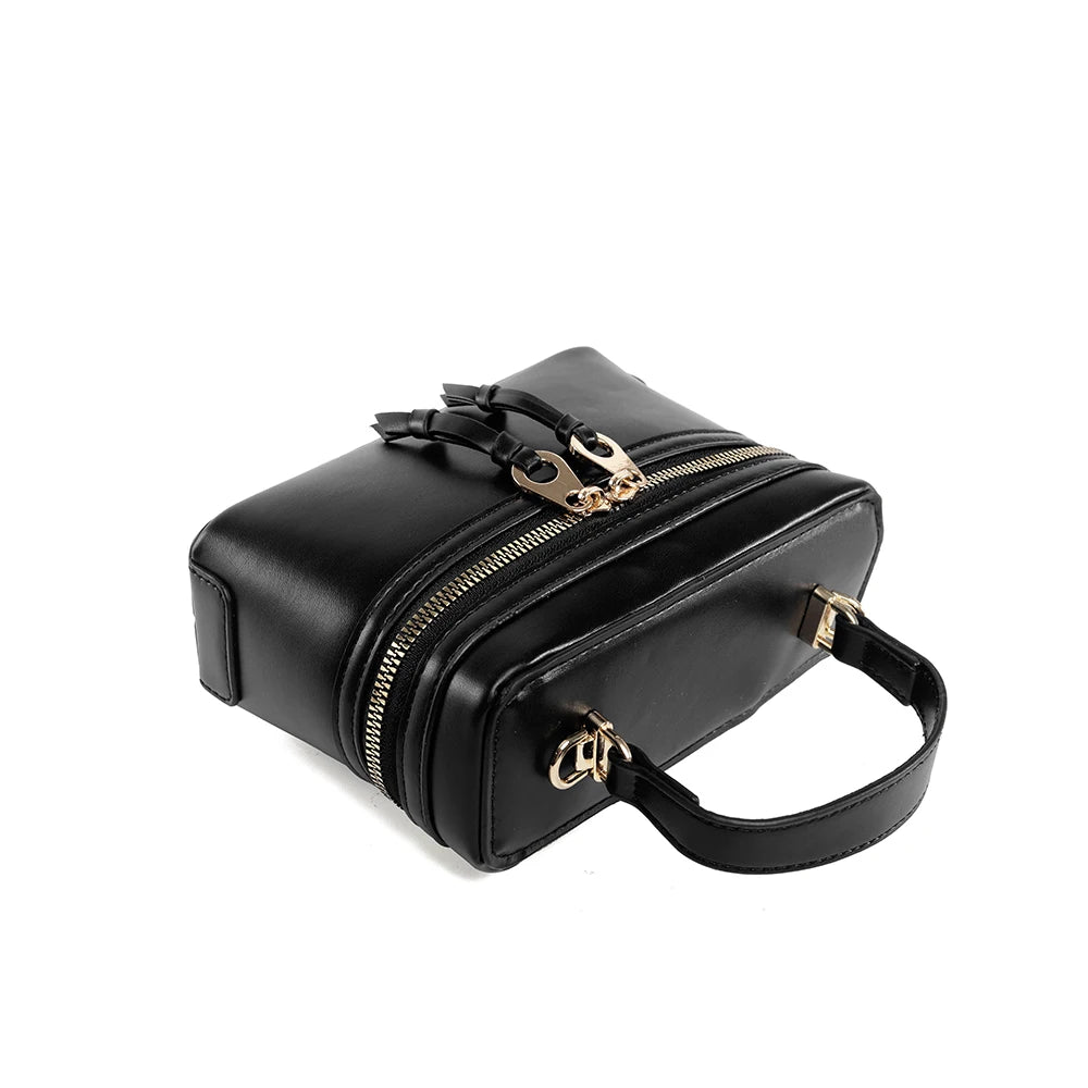 Women's PU handbag versatile fashion small bag shoulder crossbody box bag