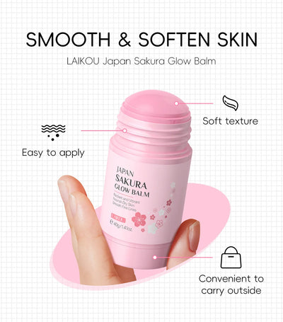 Sakura Solid Face Mask Stick Deep Cleaning Green Tea Facial Mask Reduces Blackhead Pores Oil Control Moisturizing Mud Mask 40g