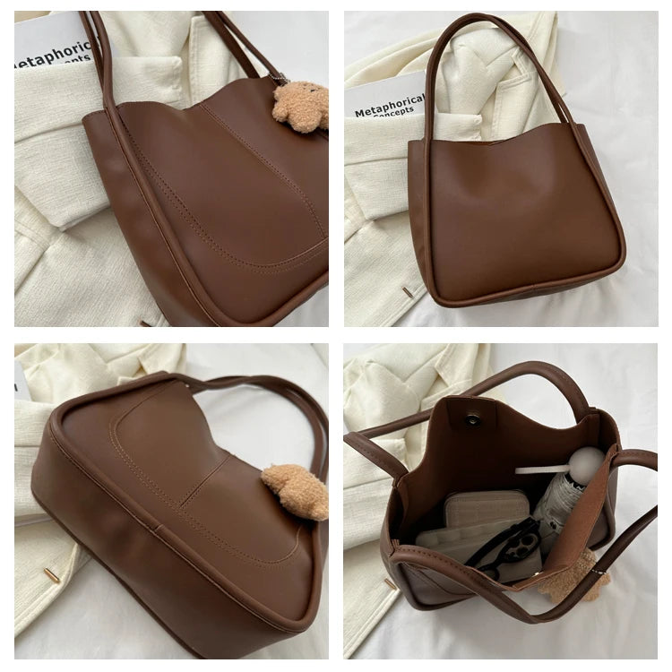 Large Capaci Buet Bag Women's Handbag 2023 New Retro Versatile Single oulder Bag Quali Tote Bag for Work And Commuting