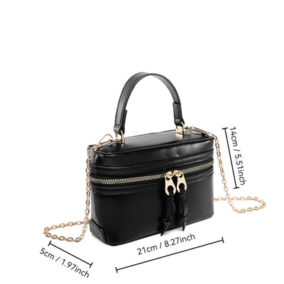 Women's PU handbag versatile fashion small bag shoulder crossbody box bag