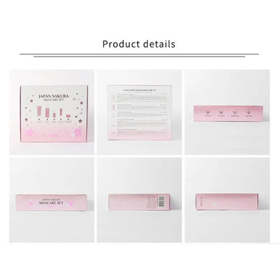 5/3pcs/Set Sakura Skin Care Sets Face Cream Serum Toner Facial Cleanser Sunscreen Eye Cream Gift Box Face Skin Care Set Product