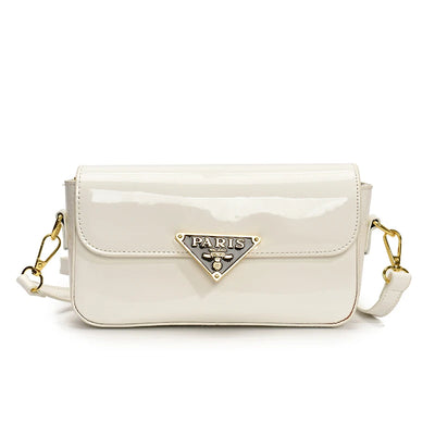 Beautiful High-End Crossbody Handbag for Women Featuring Minimalist Leather Solid Color Trendy Design and Logo