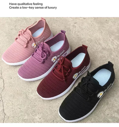 Fashionable Sports Shoes for Women, Thick and Breathable Soft Soled Mesh, Lightweight Casual Shoes, Trendy Coconut Shoes