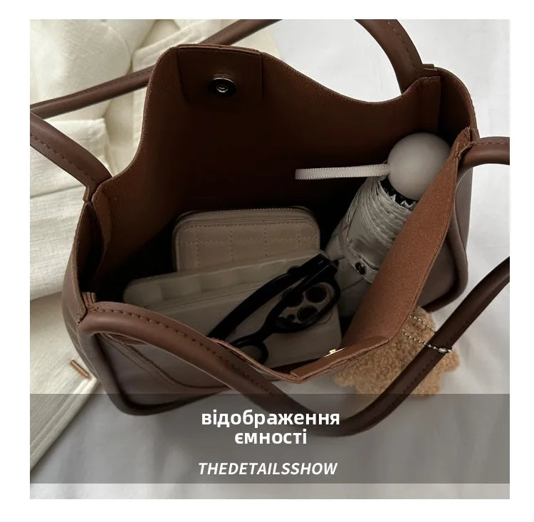 Large Capaci Buet Bag Women's Handbag 2023 New Retro Versatile Single oulder Bag Quali Tote Bag for Work And Commuting