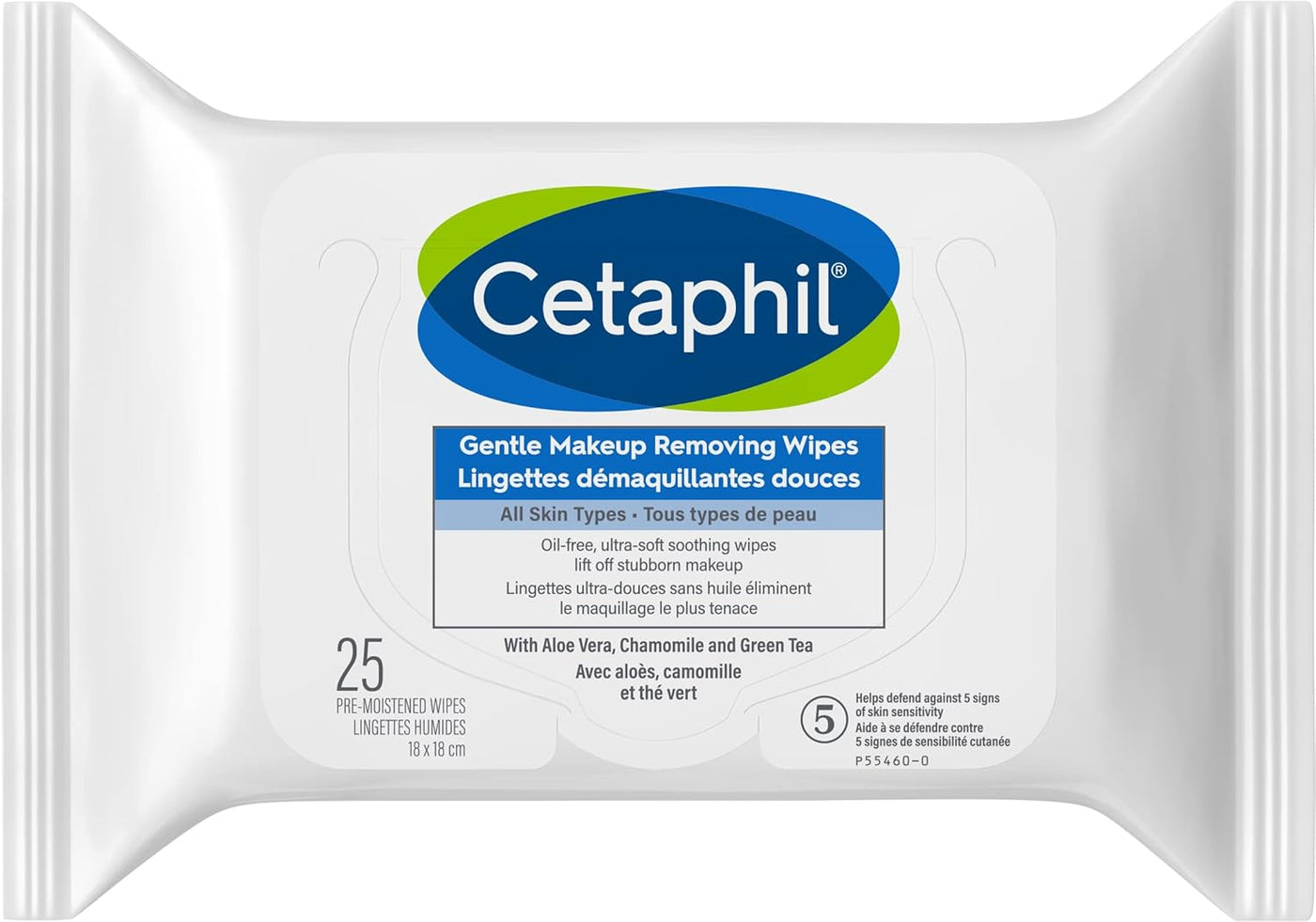 Gentle Makeup Removing Wipes with Aloe Vera, Chamomile and Green Tea - Fragrance-Free & Moisturizing Lotion (500Ml) - Hydrating Body Lotion and Moisturizer