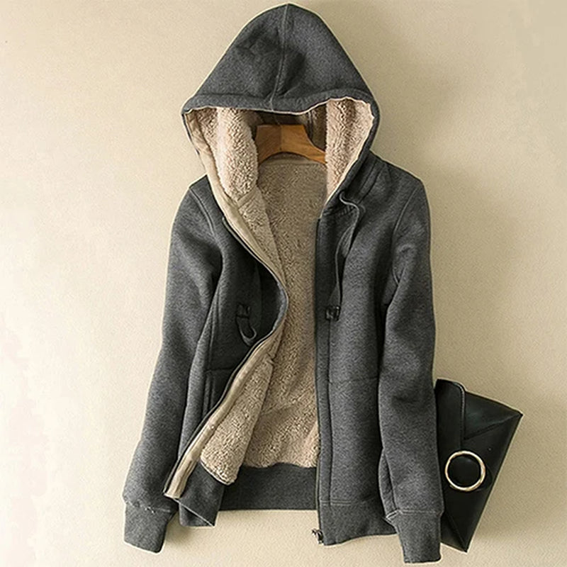 Womens Outerwears Cashmere Winter Warm Coats Thick Parka Warm Hooded Coat Women Jacket Parka Basic Jacket Women'S Clothing