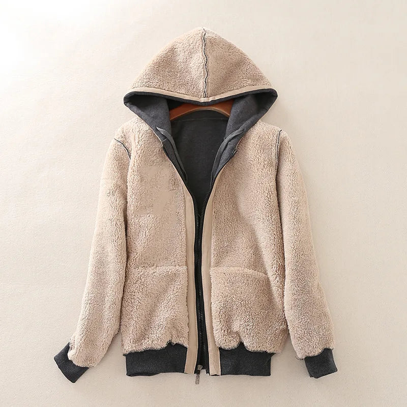 Womens Outerwears Cashmere Winter Warm Coats Thick Parka Warm Hooded Coat Women Jacket Parka Basic Jacket Women'S Clothing