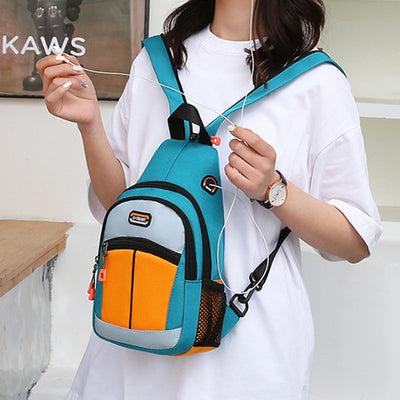 Women Sport Bags Multifunctional Backpack Shoulder Bags with USB Design