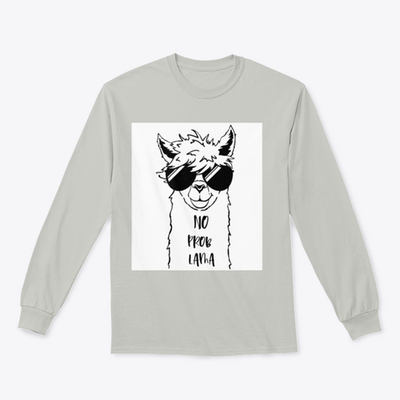 Cute Llama Face With Sunglasses Design for Sweatshirt