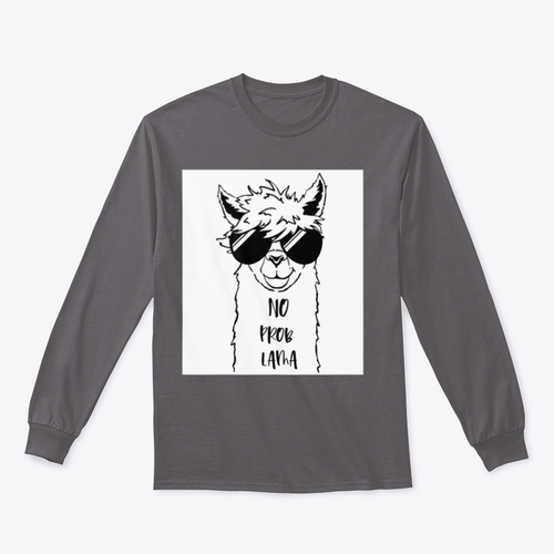 Cute Llama Face With Sunglasses Design for Sweatshirt