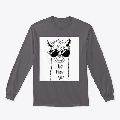Cute Llama Face With Sunglasses Design for Sweatshirt