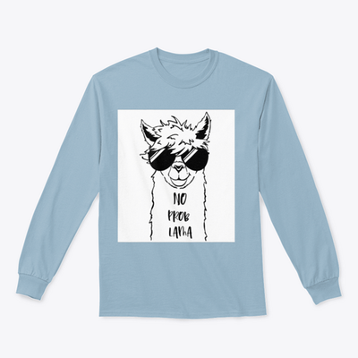 Cute Llama Face With Sunglasses Design for Sweatshirt