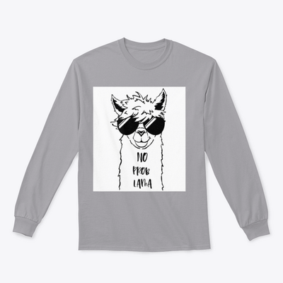 Cute Llama Face With Sunglasses Design for Sweatshirt