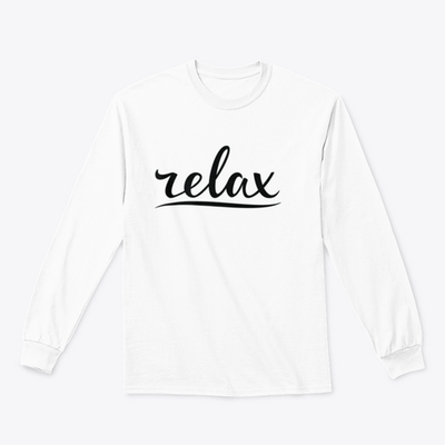 Relax Hand Lettering Design for Sweatshirt