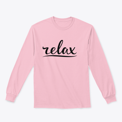 Relax Hand Lettering Design for Sweatshirt