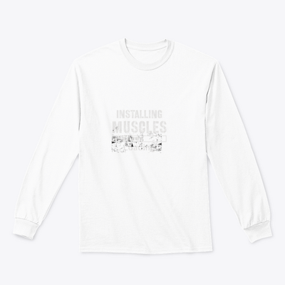 Installing Muscles Grunge Background Vintage Inspirational