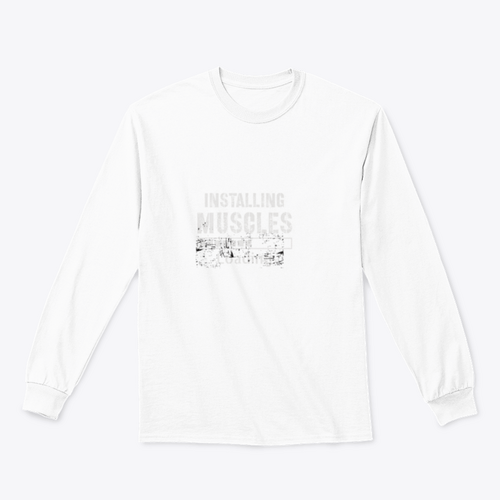 Installing Muscles Grunge Background Vintage Inspirational